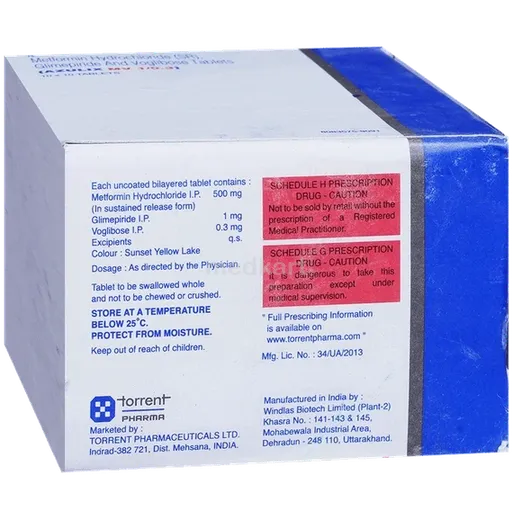 azulix mv 1/0.3mg tablet 10's